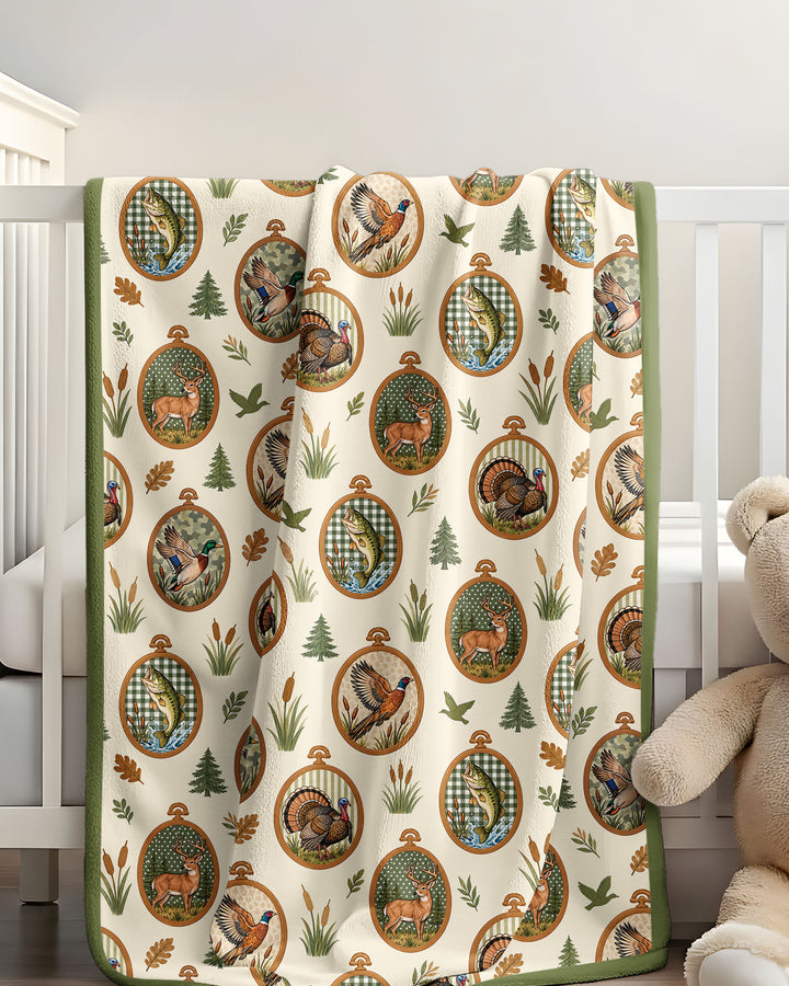 Hunting Season Family Matching Bamboo Blanket