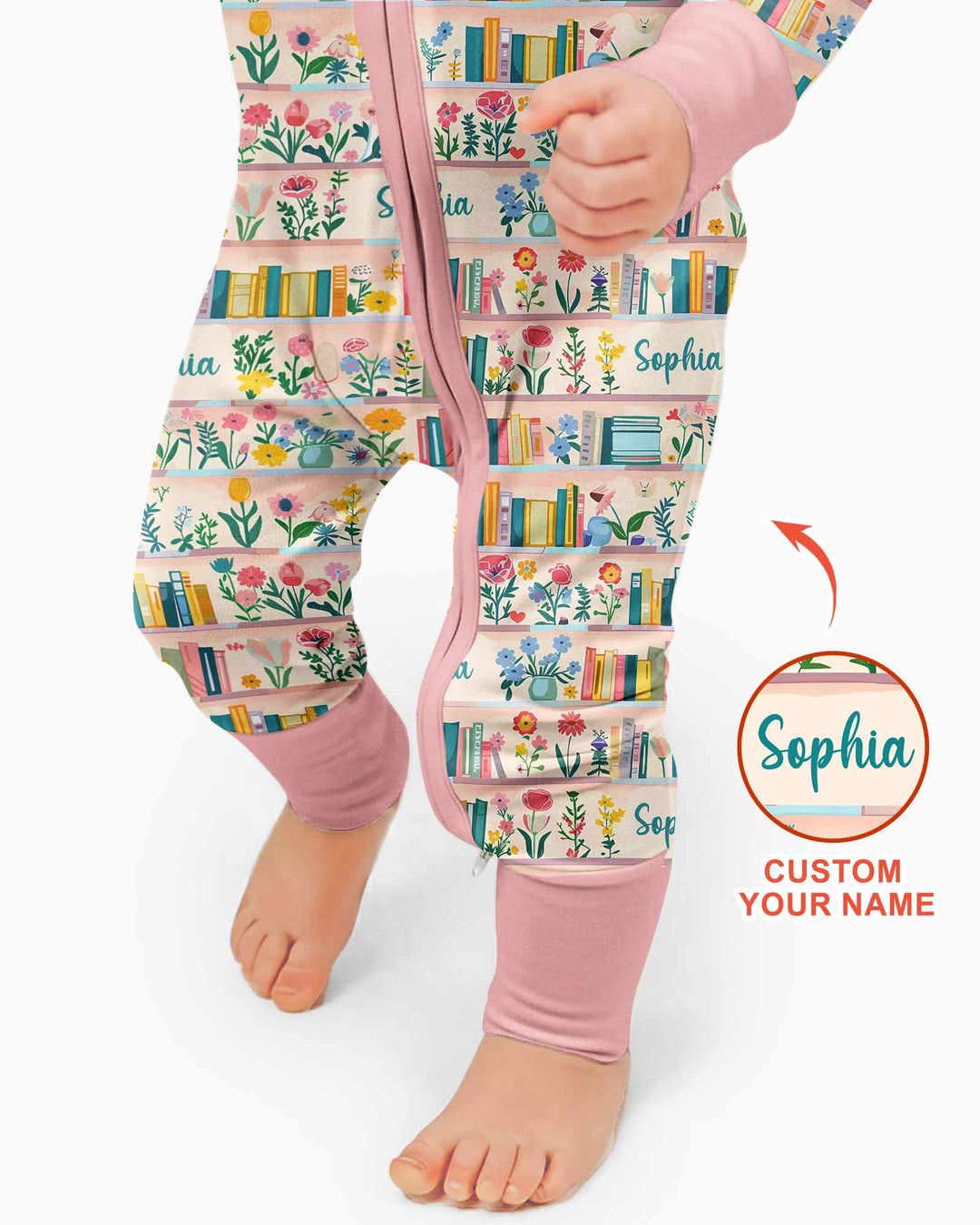 Personalized Book Lover Bamboo Convertible Zippy