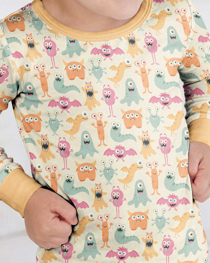 Monster Boo Bash Bamboo Two Piece Long Sleeve Pajama Set