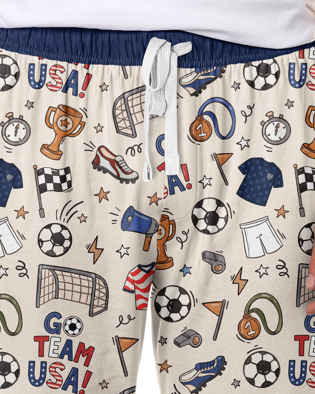 Soccer Go Team USA Bamboo Men's Pajama Set