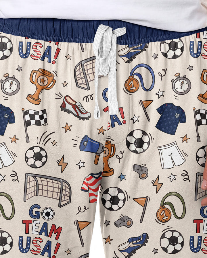 Soccer Go Team USA Bamboo Men's Pajama Set