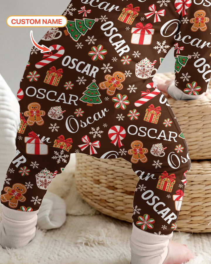 Merry Christmas Custom Name Bamboo Convertible Zippy