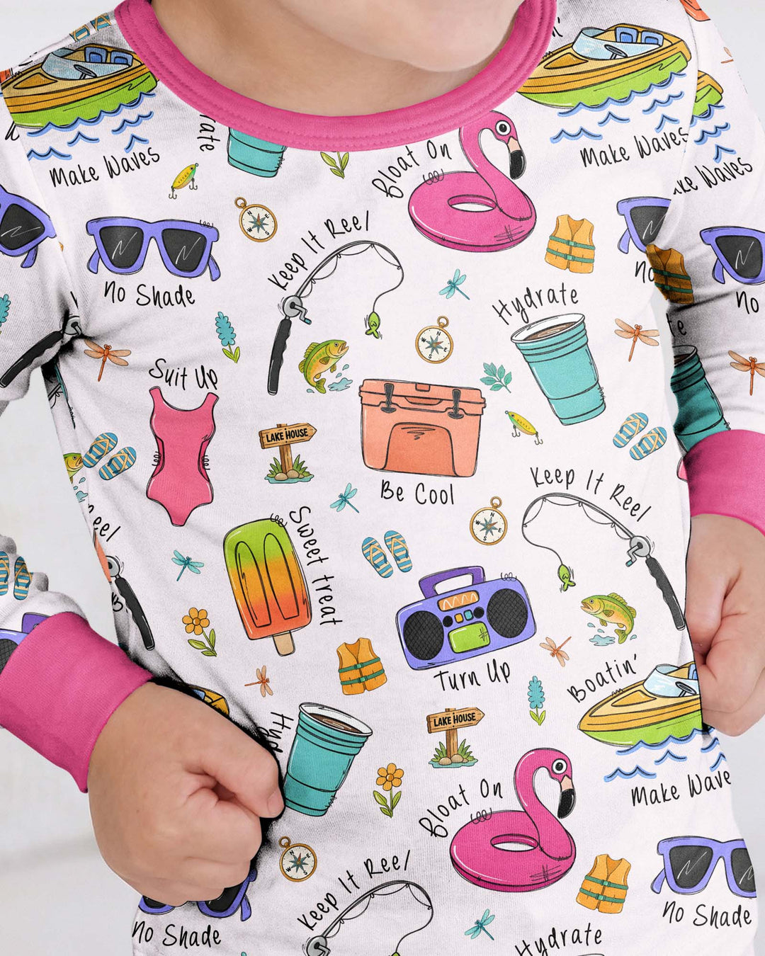 Lake Days Bamboo Two Piece Long Sleeve Pajama Set