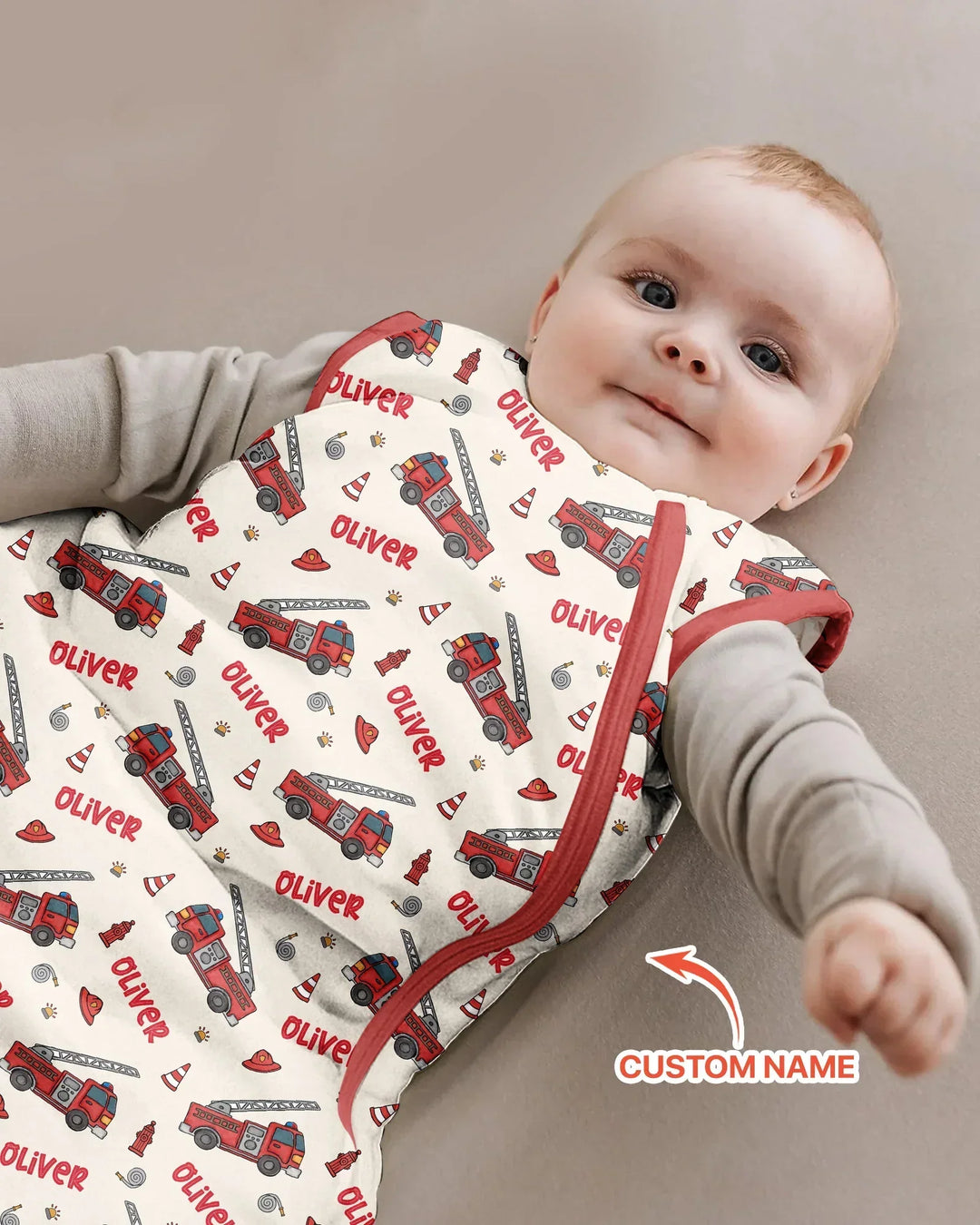 Custom Name Future Firefighters Bamboo Sleep Bag