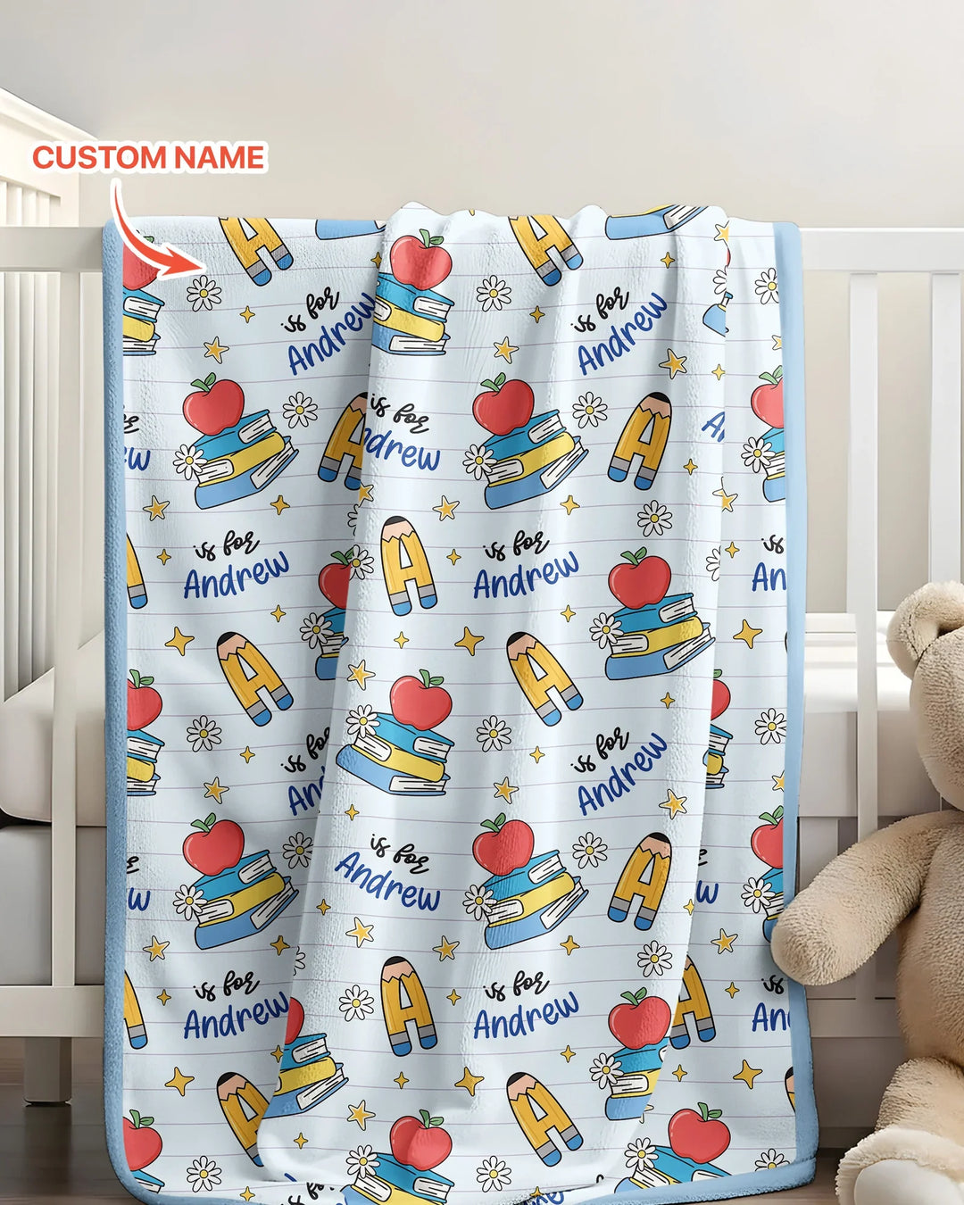 First Day of School Bamboo Blanket