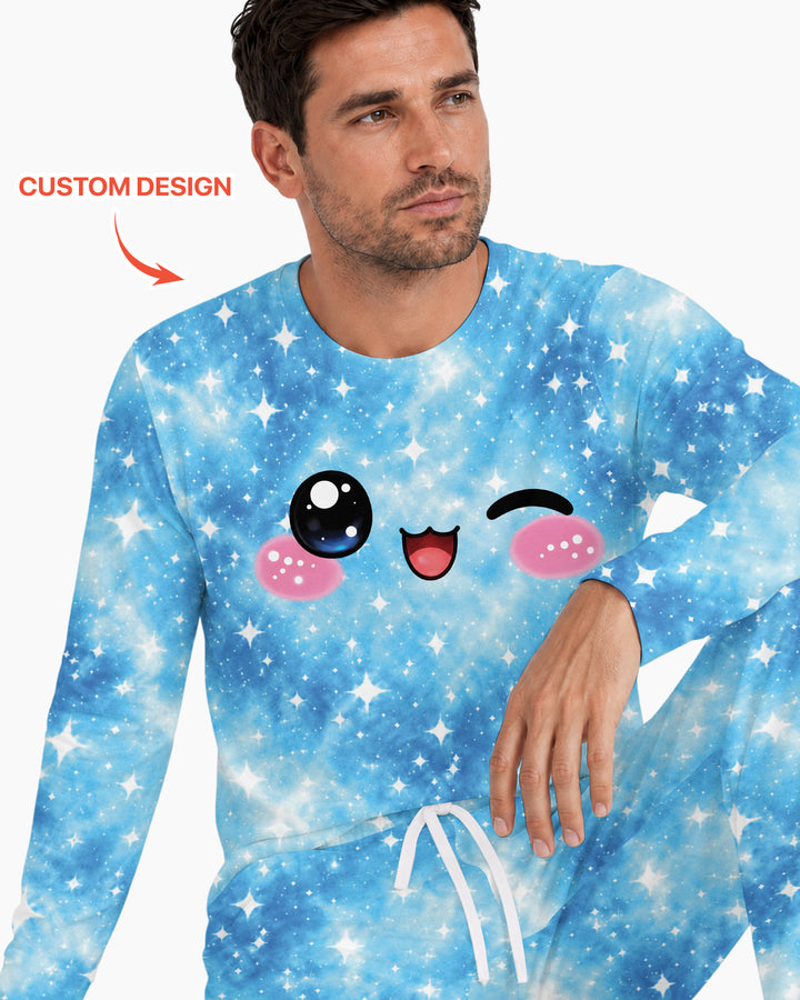 Matching Squishy Dumplings Costume Bamboo Men's Pajama Set