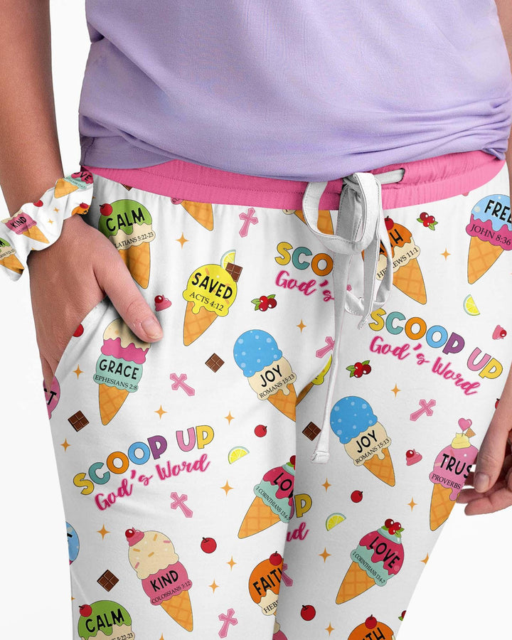 Ice Cream Summer Christian  Bamboo Women Pajama Set