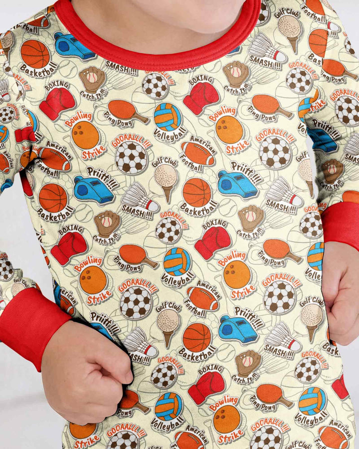 Template Bamboo Two Piece Long Sleeve Pyjamas Set