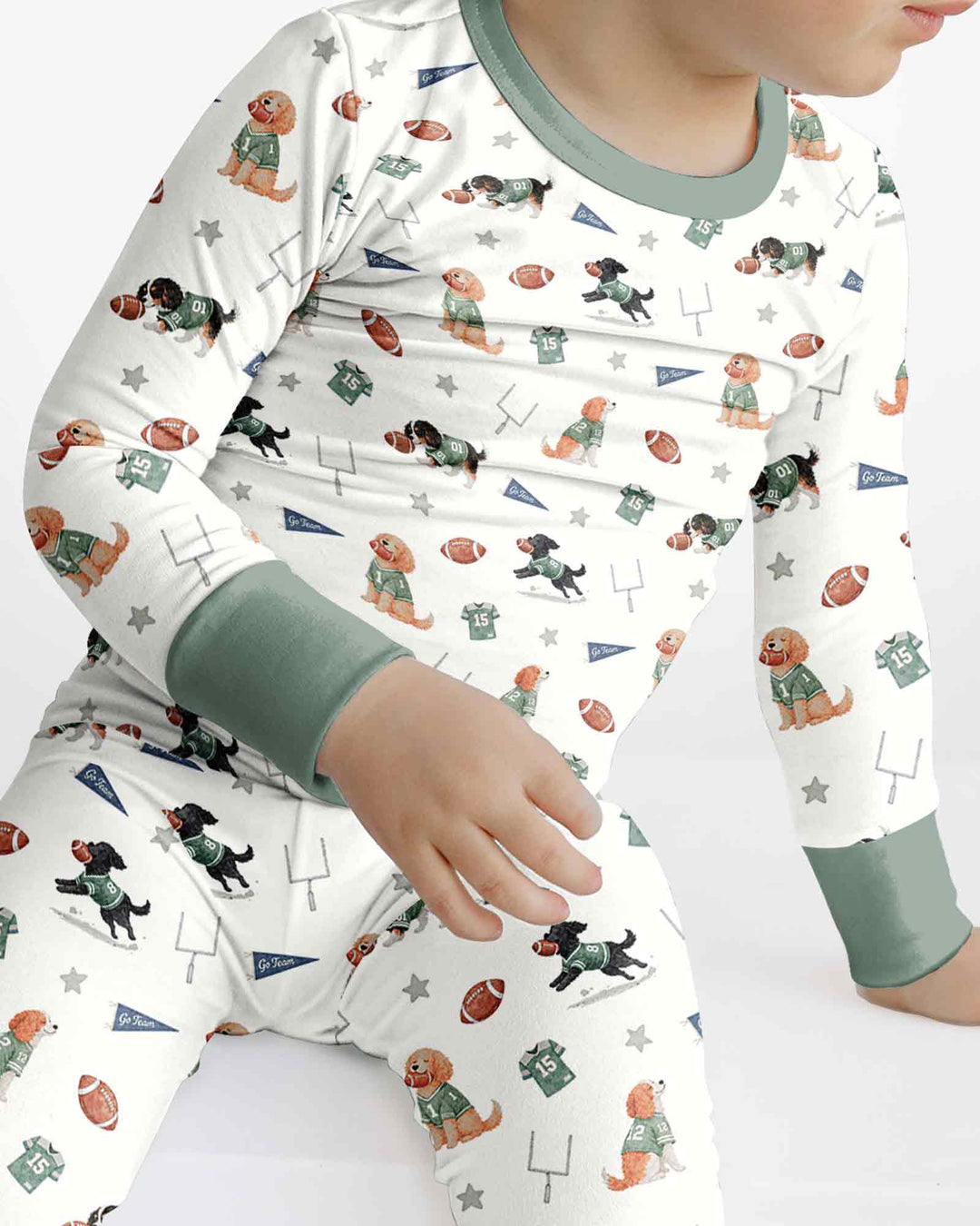 Template Bamboo Two Piece Long Sleeve Pyjamas Set