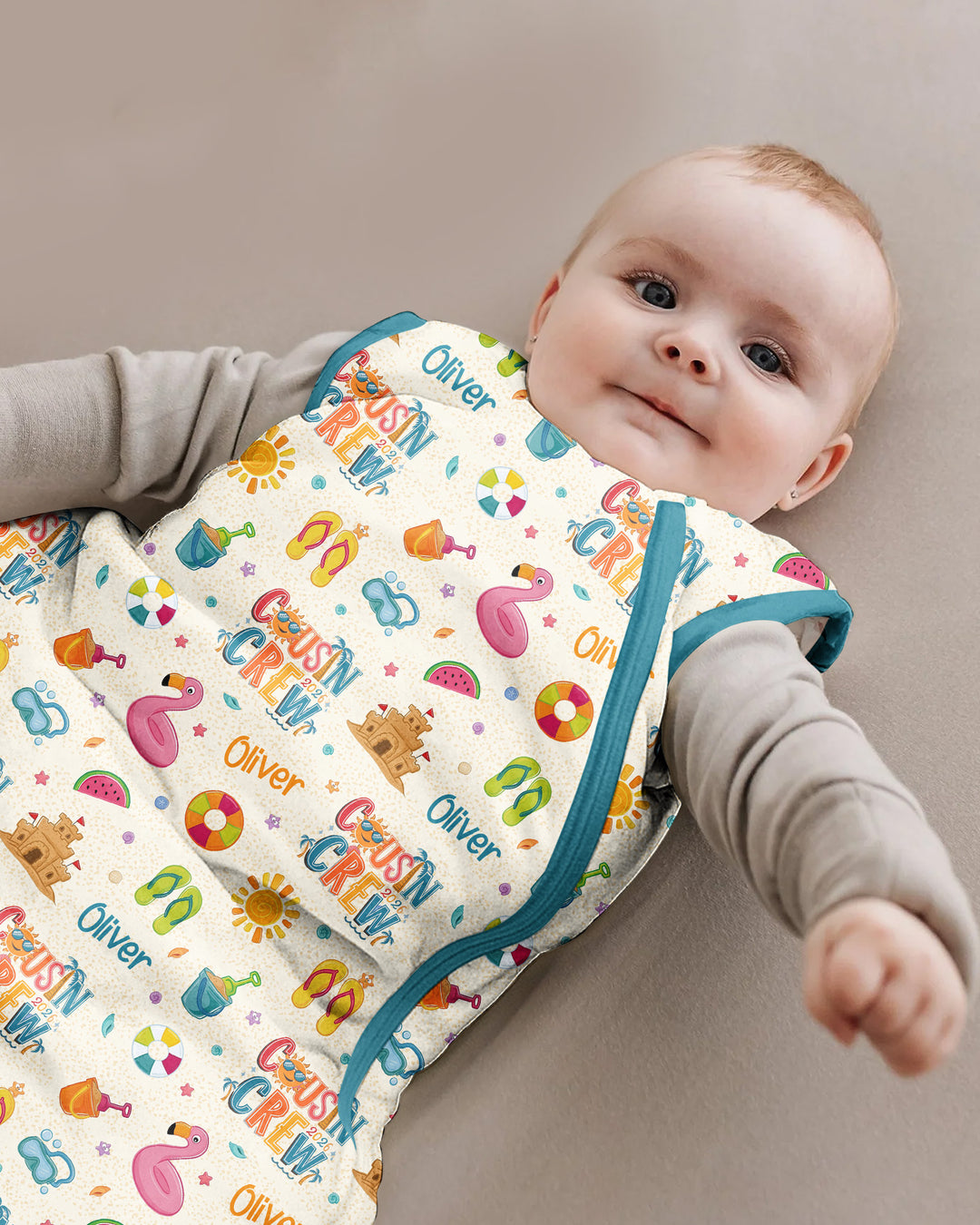 Custom Name Summer 2026 Cousin Crew Bamboo Sleep Bag