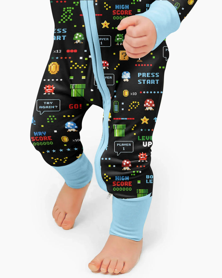 Pixel Game Lover Matching Bamboo Convertible Zippy