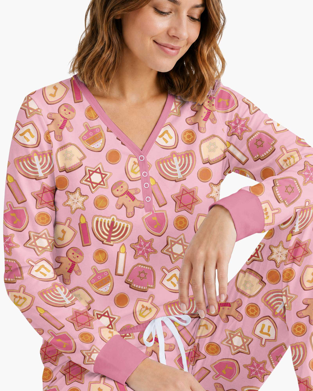 Hanukkah Cookies Bamboo Women Pajama Set
