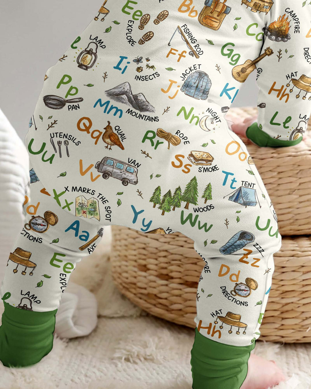 Adventure Alphabet ABCs Summer Camp Bamboo Convertible Zippy