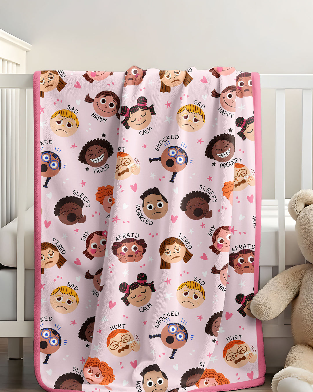 Feelings Vocabulary Bamboo Blanket
