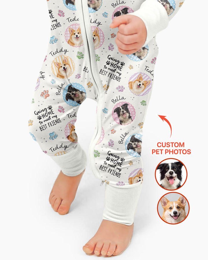 Custom Pet Photo My First Best Friend Bamboo Convertible Zippy