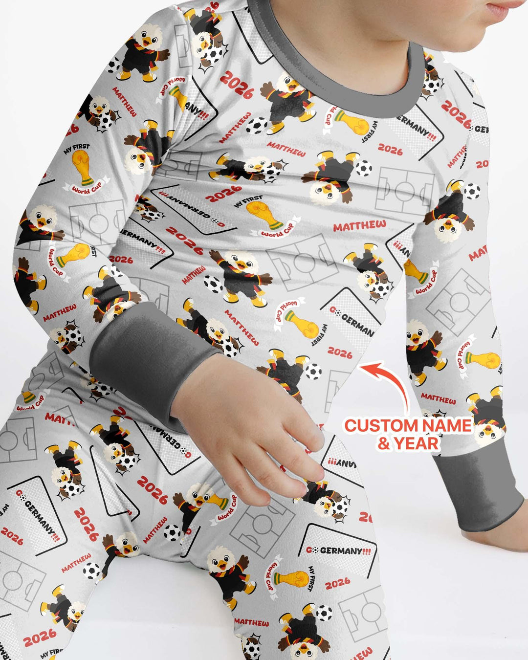 My First World Cup Bamboo Two Piece Long Sleeve Pajama Set