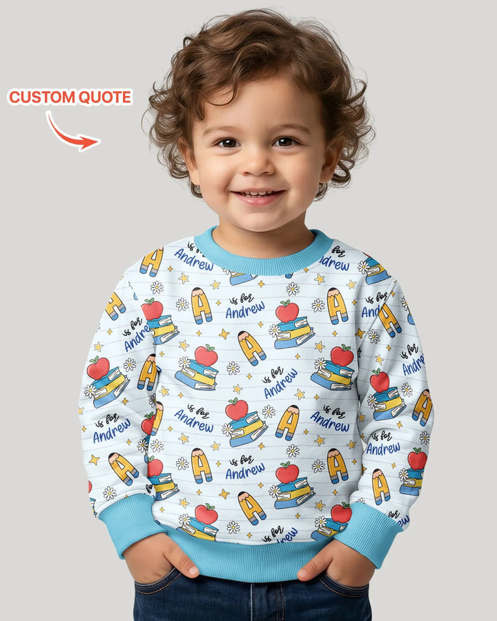 First Day of School Bamboo Crewneck Sweatshirt