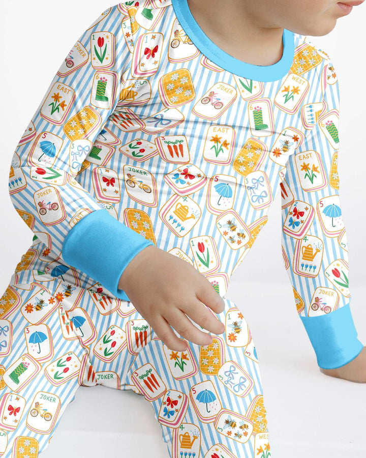 Template Bamboo Two Piece Long Sleeve Pyjamas Set