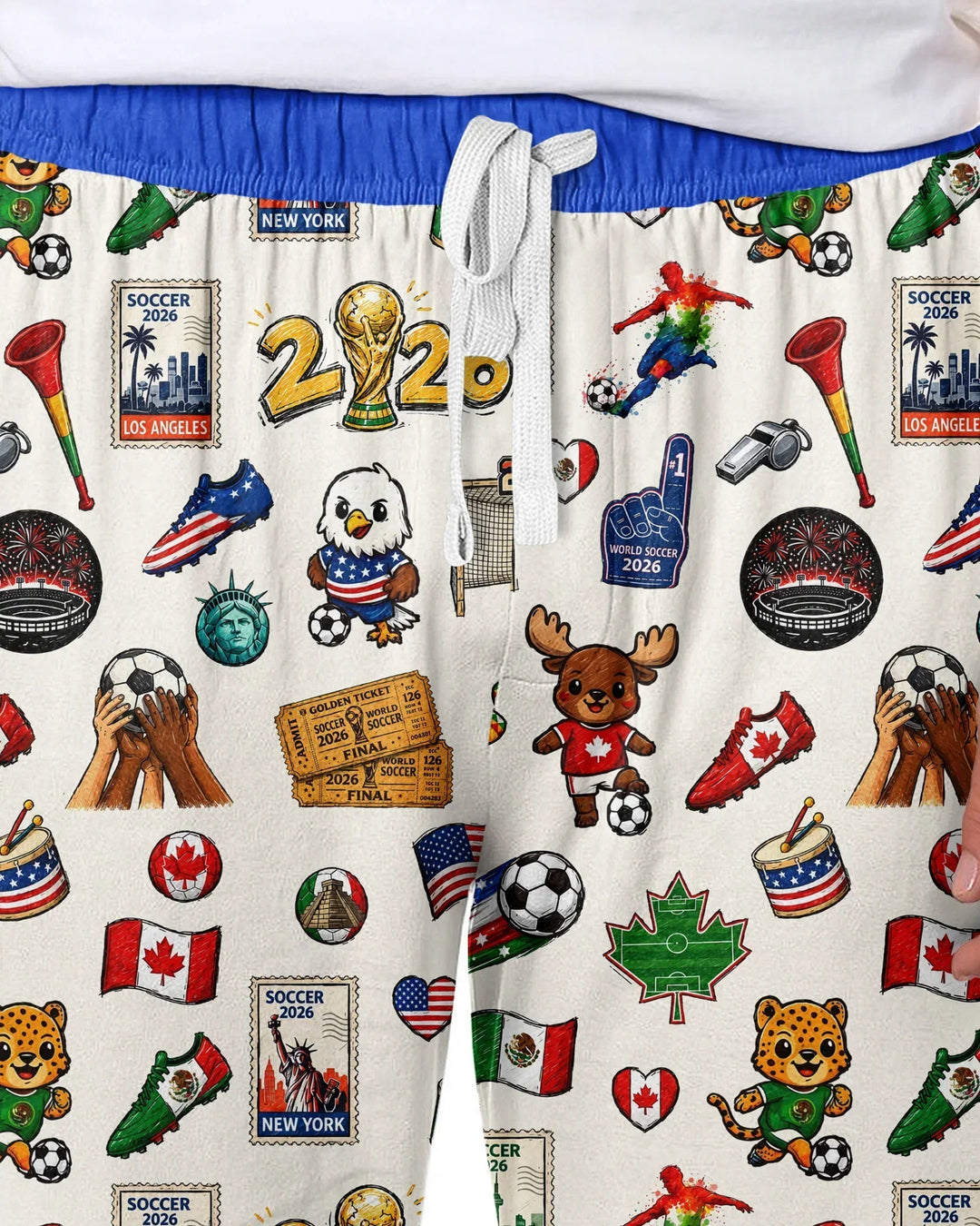 Soccer Cup 2026 Family Matching Bamboo Men's Pajama Set