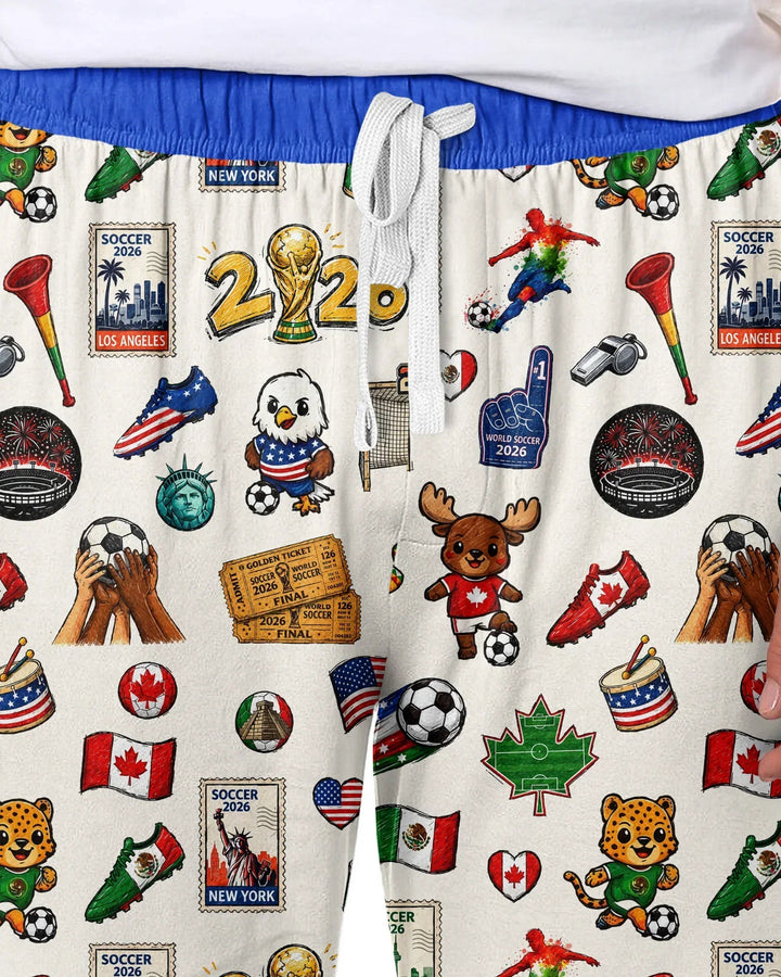 Soccer Cup 2026 Family Matching Bamboo Men's Pajama Set