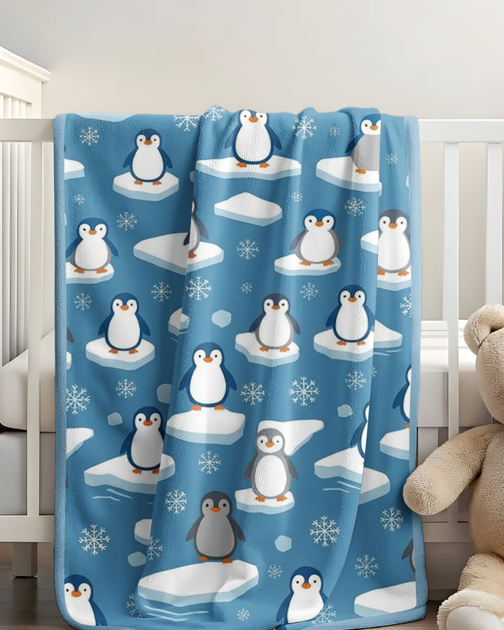 Chilly Penguin Bamboo Blanket