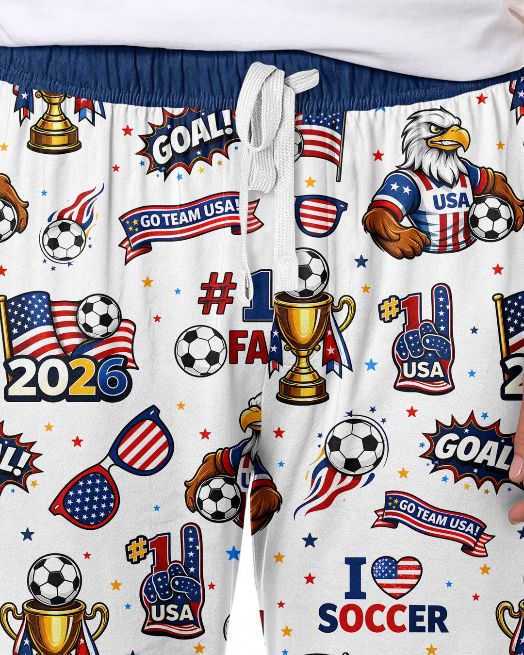 USA Soccer 2026 Party Bamboo Men's Pajama Set