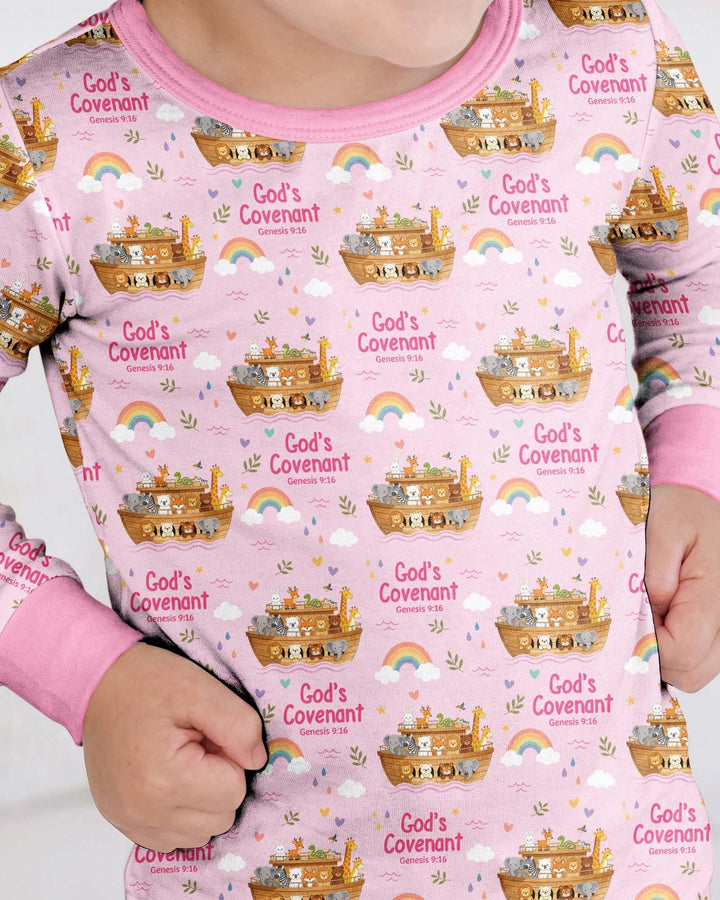 Template Bamboo Two Piece Long Sleeve Pyjamas Set