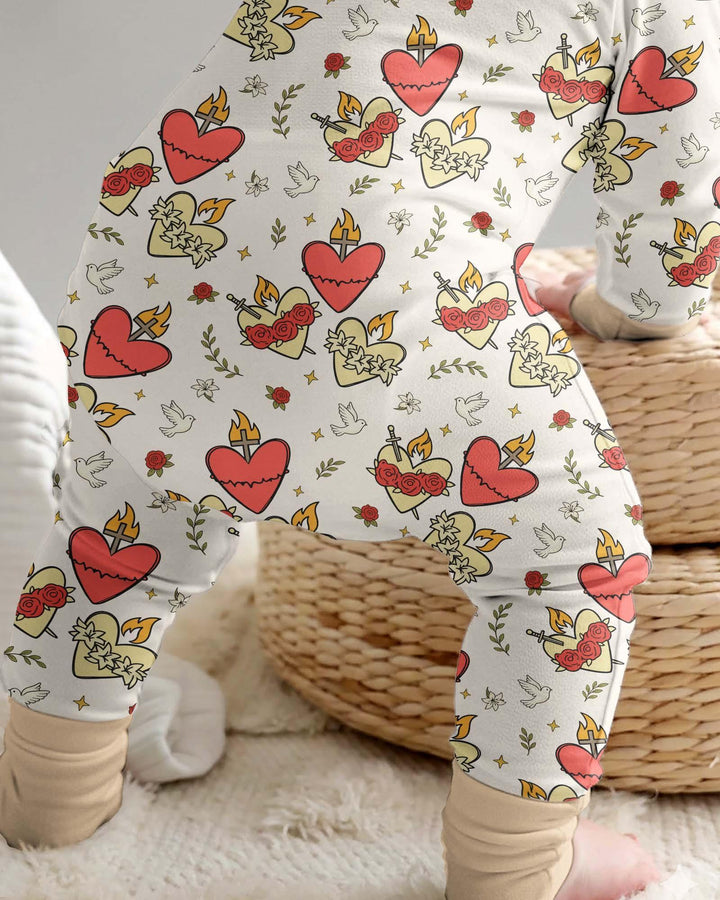 Three Sacred Hearts Bamboo Convertible Zippy