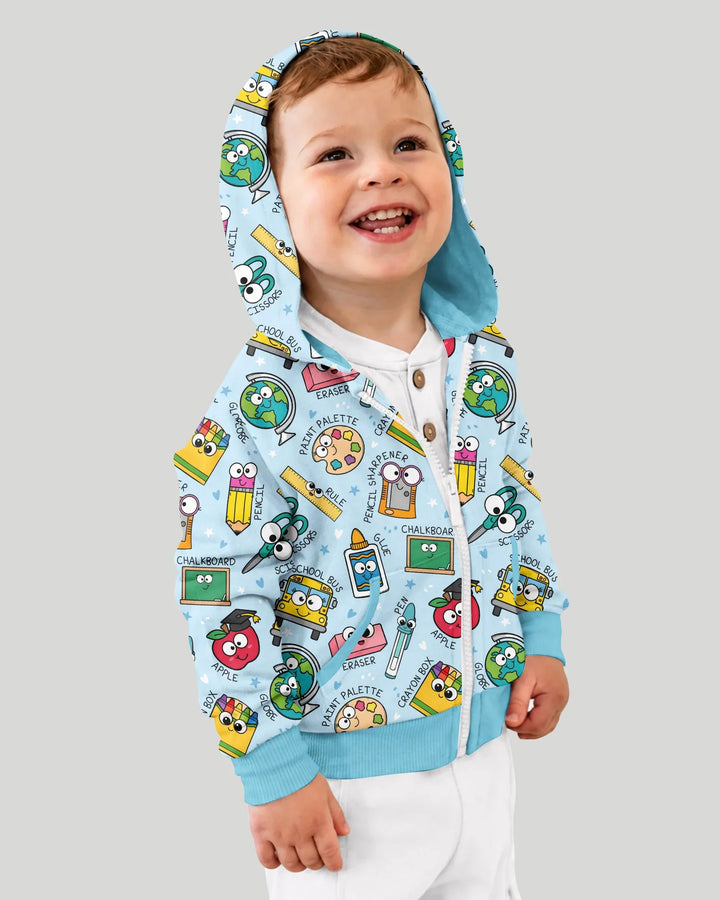 Happy School Pals Bamboo Zip Hoodie