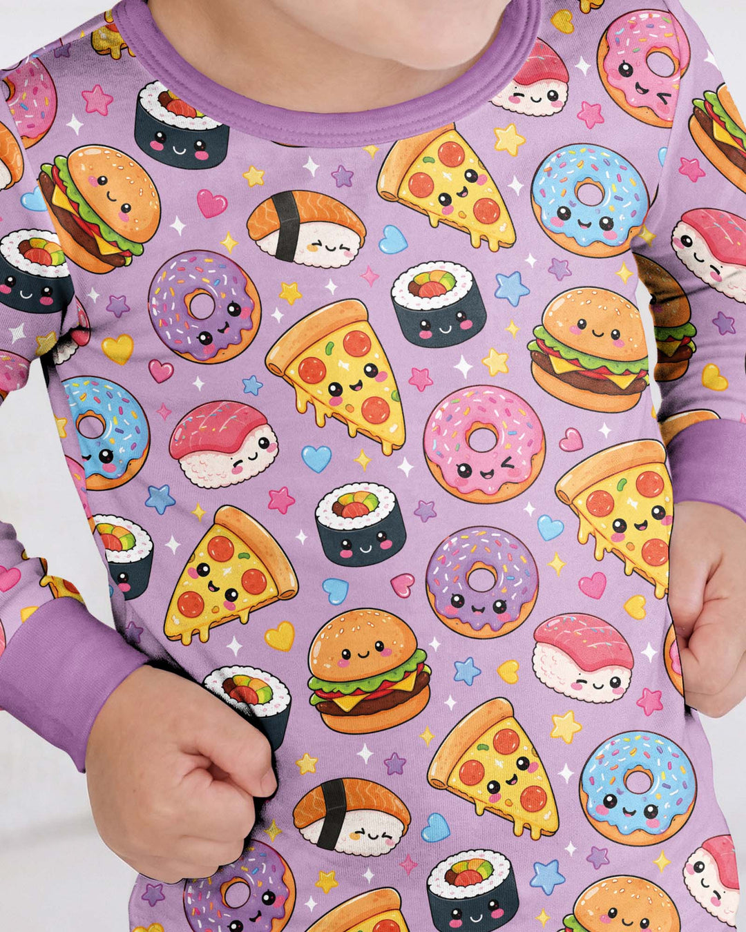 Template Bamboo Two Piece Long Sleeve Pyjamas Set