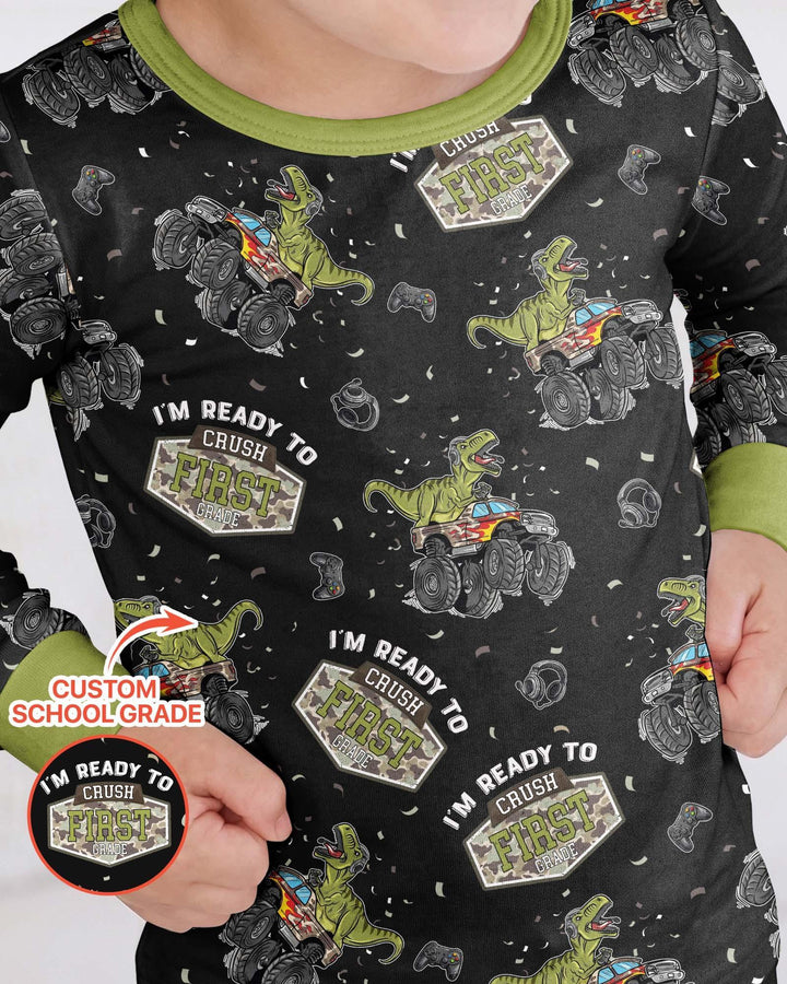 I'm Ready to Crush Bamboo Two Piece Long Sleeve Pajama Set