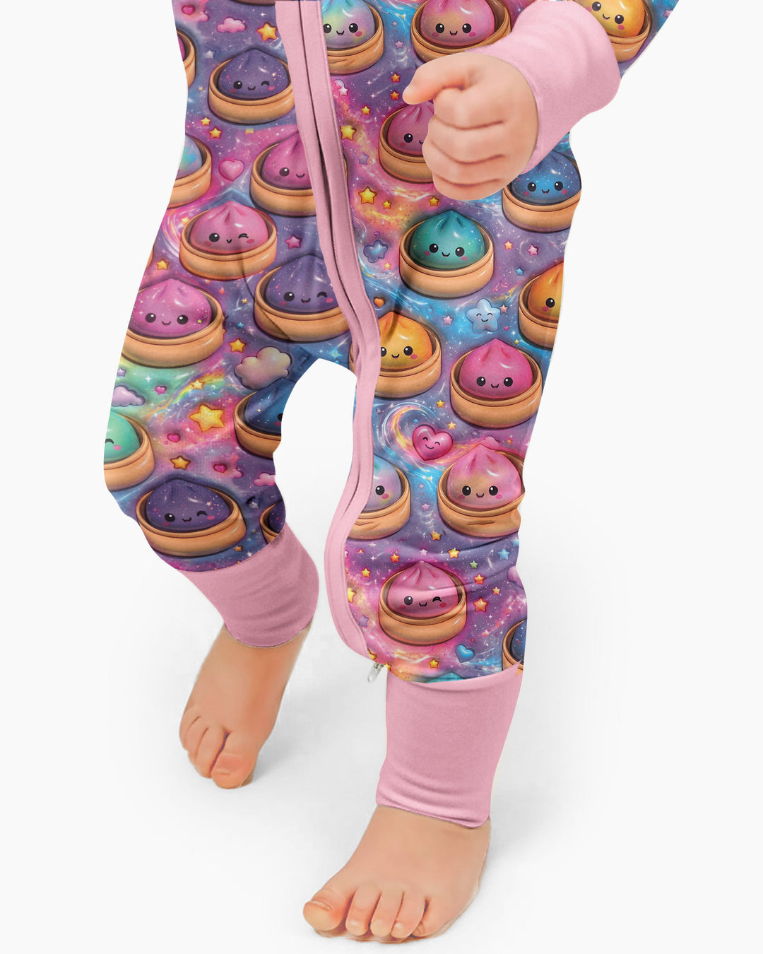 Kawaii Glitter Dumpling Bamboo Convertible Zippy