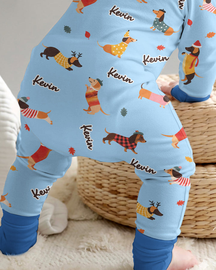 Autumn Dachshund Kids Bamboo Convertible Zippy