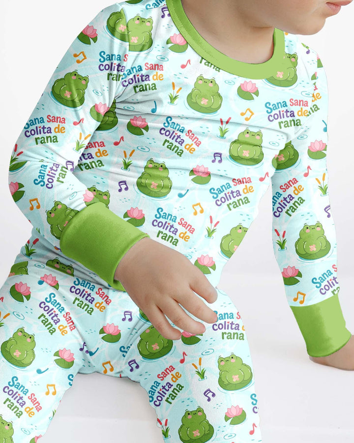 Sana Sana Colita De Rana Bamboo Two Piece Long Sleeve Pajama Set