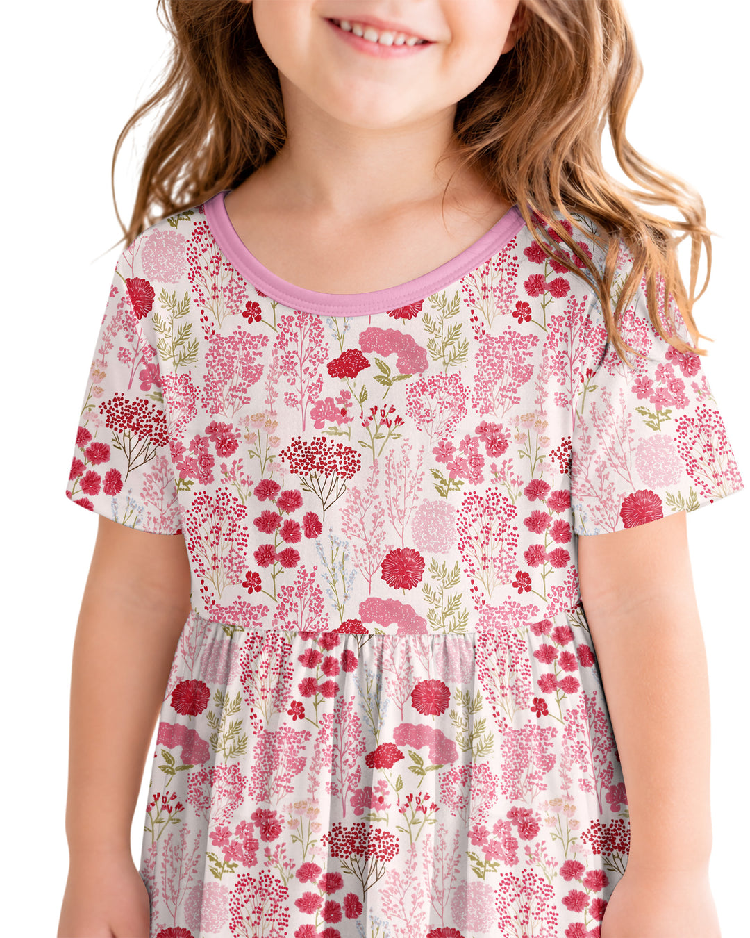Blushing Wildflowers Bamboo Twirl Dress