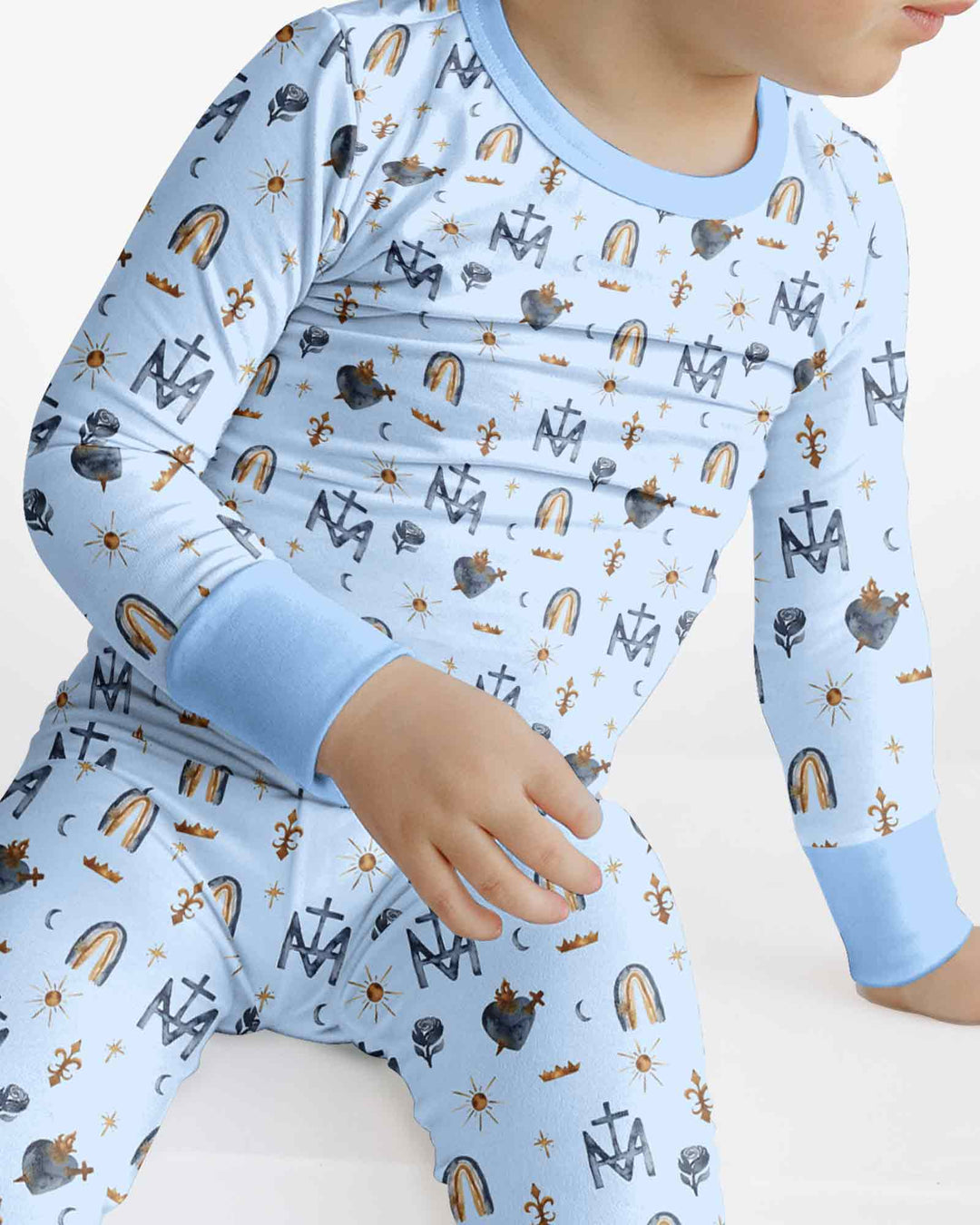 Template Bamboo Two Piece Long Sleeve Pyjamas Set