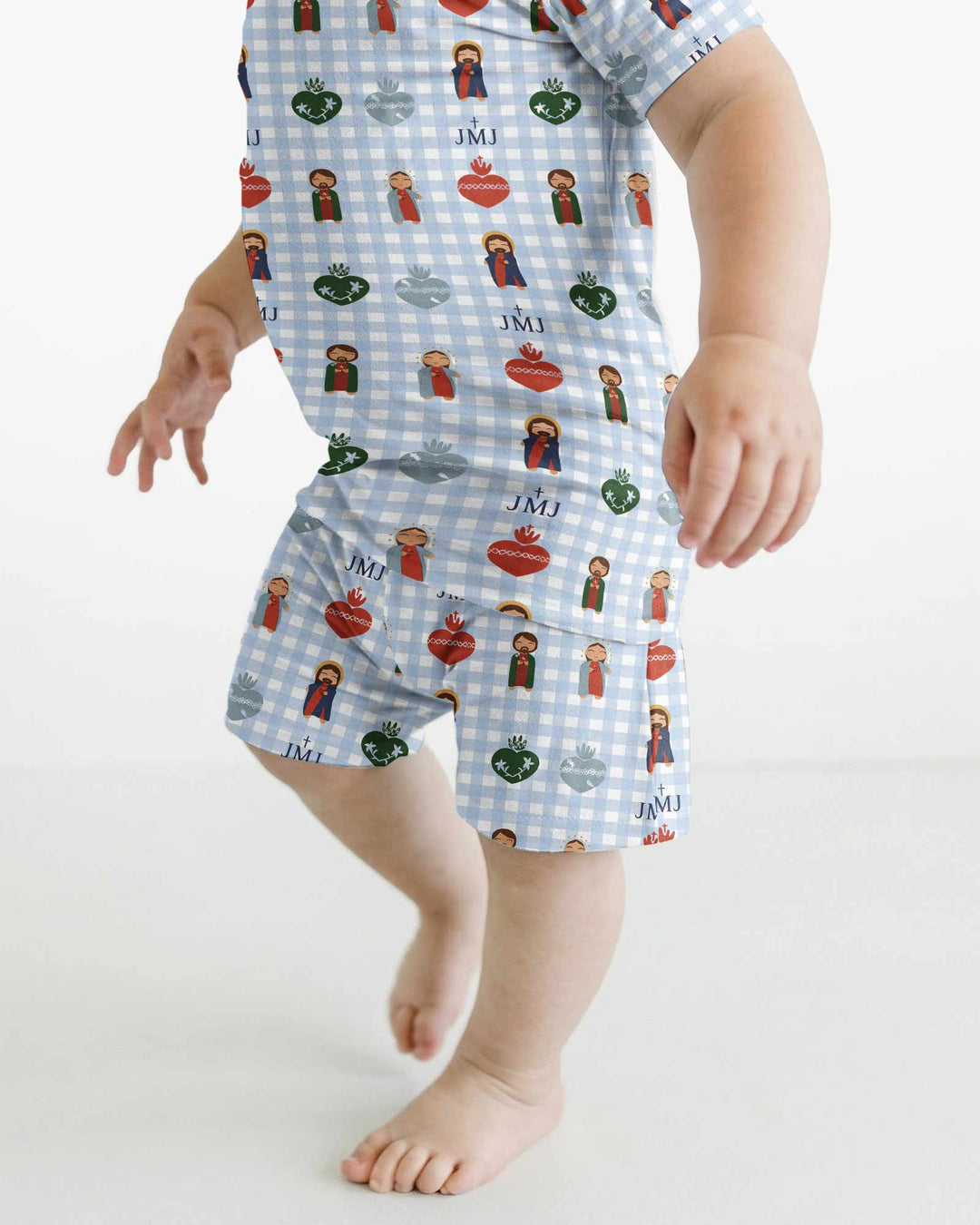 Template Bamboo Two Piece Short Sleeve Shorts Pyjamas Set