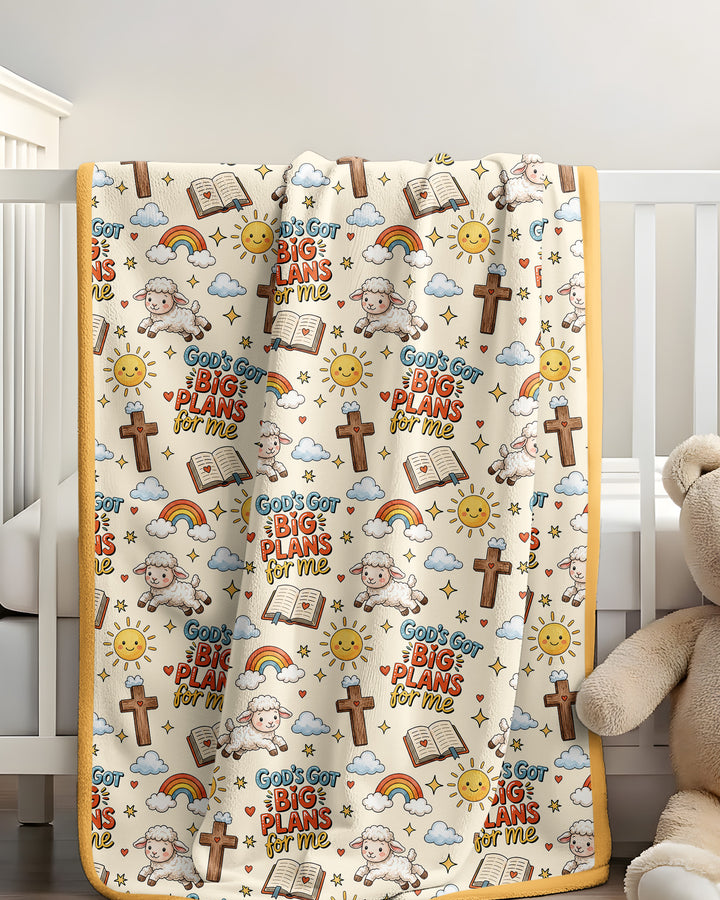 God's Got Big Plans For Me Bamboo Blanket