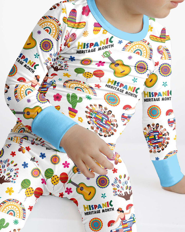Template Bamboo Two Piece Long Sleeve Pyjamas Set