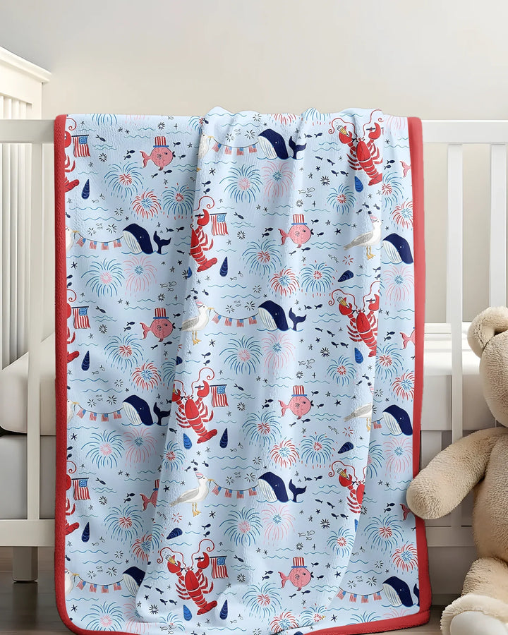 250 Summers Strong Matching Family Bamboo Blanket