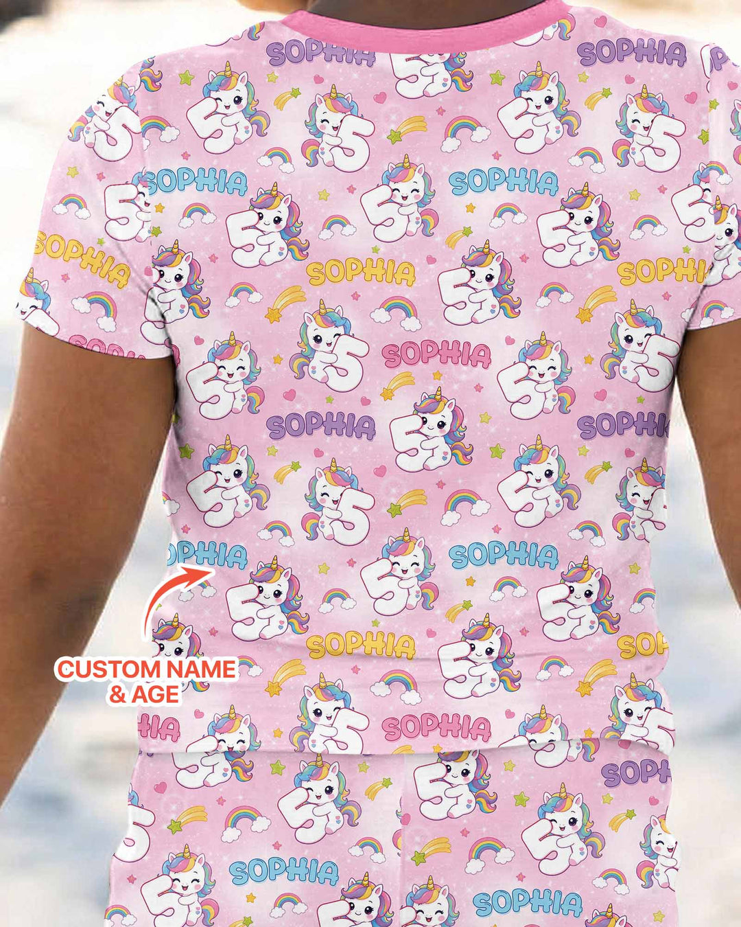 CUSTOM Template Bamboo Two Piece Short Sleeve Pyjamas Set