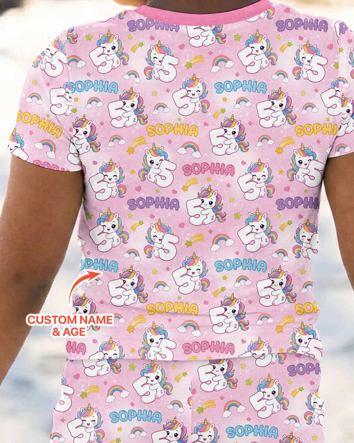 CUSTOM Template Bamboo Two Piece Short Sleeve Pyjamas Set