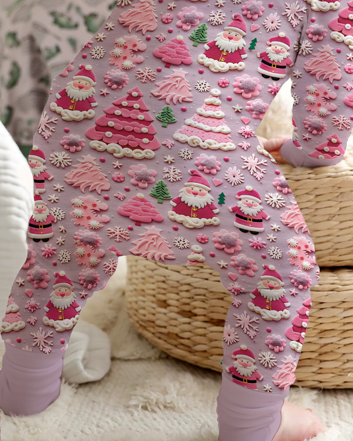 Pink Snowmen Bamboo Convertible Zippy