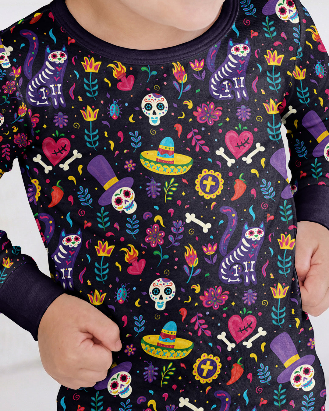 Template Bamboo Two Piece Long Sleeve Pyjamas Set
