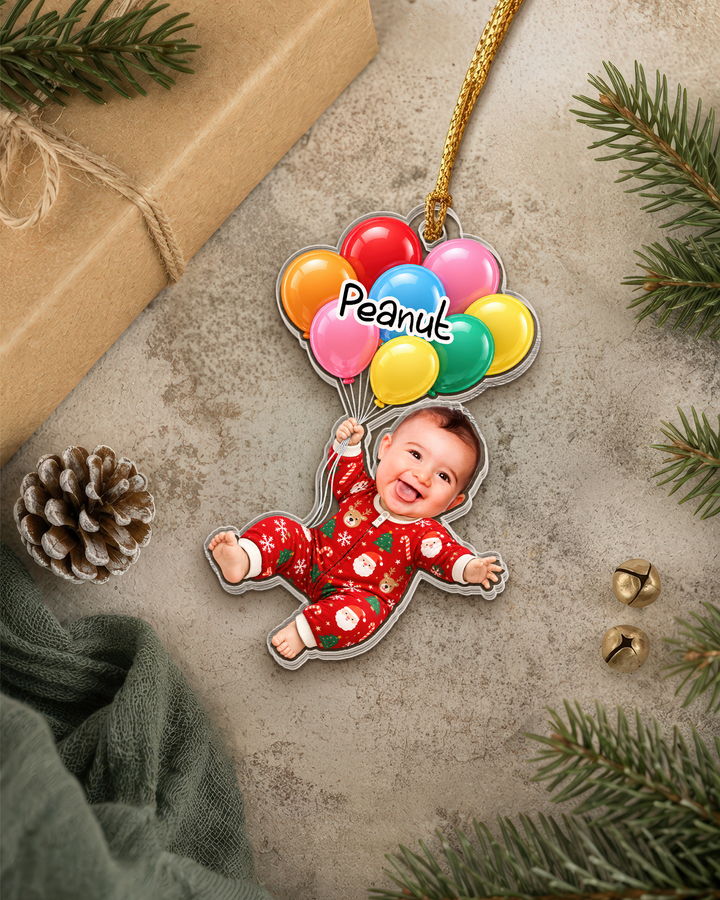 My Little Peanut Baby Personalized Acrylic Ornament