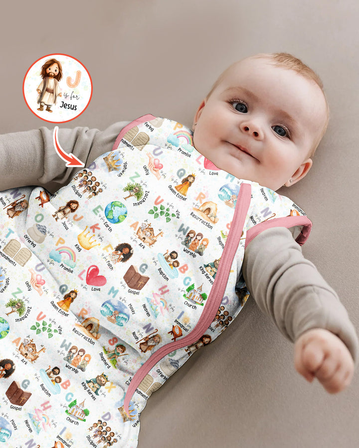 Bible ABC Alphabet Bamboo Sleep Bag