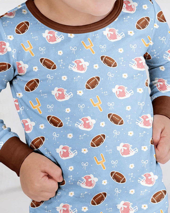 Template Bamboo Two Piece Long Sleeve Pyjamas Set