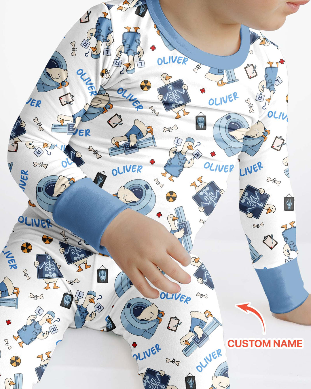 Rad Tech Goose Bamboo Two Piece Long Sleeve Pajama Set