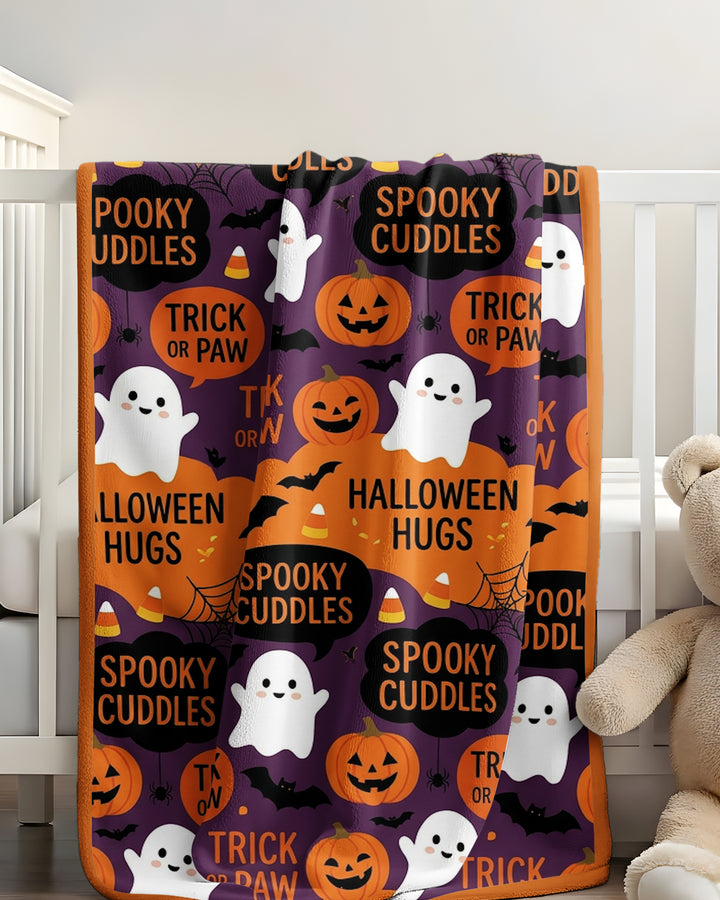 Happy Howl-O-Ween Bamboo Blanket