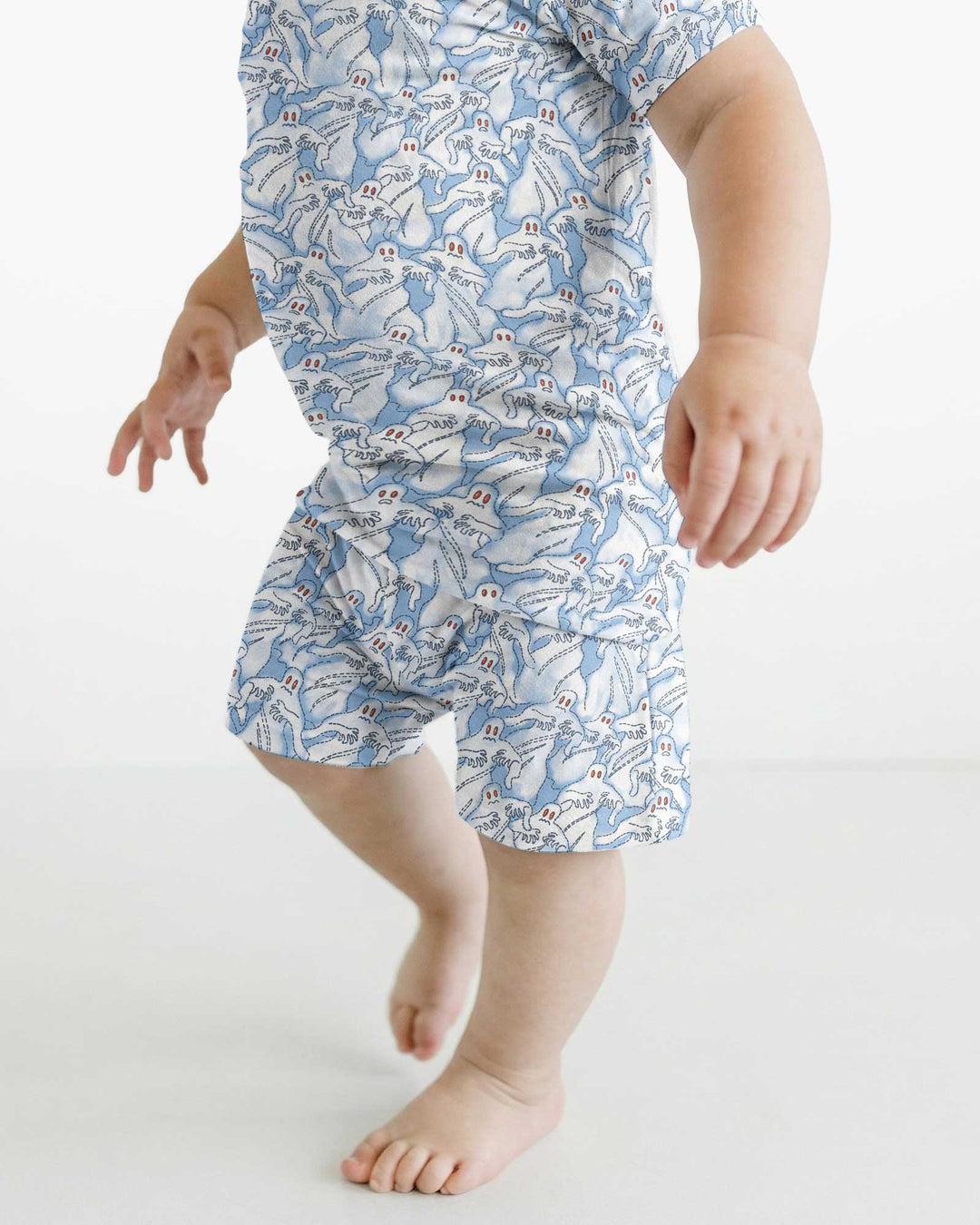 Ghostly Threads Bamboo Two Piece Short Sleeve Shorts Pajama Set